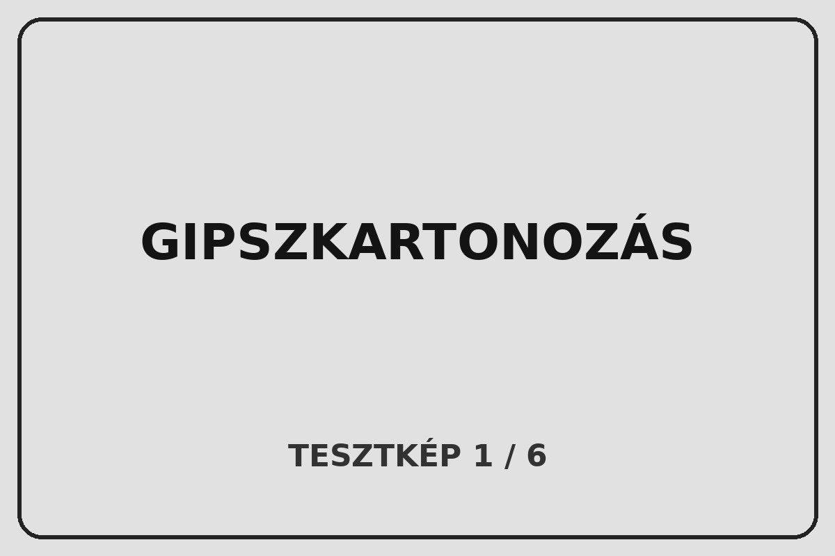 Gipszkarton referencia
