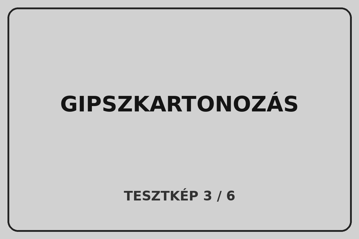 Gipszkarton referencia