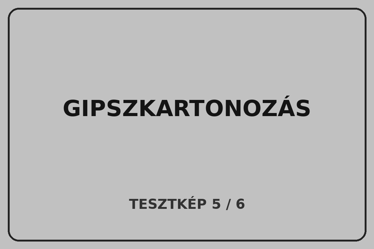 Gipszkarton referencia