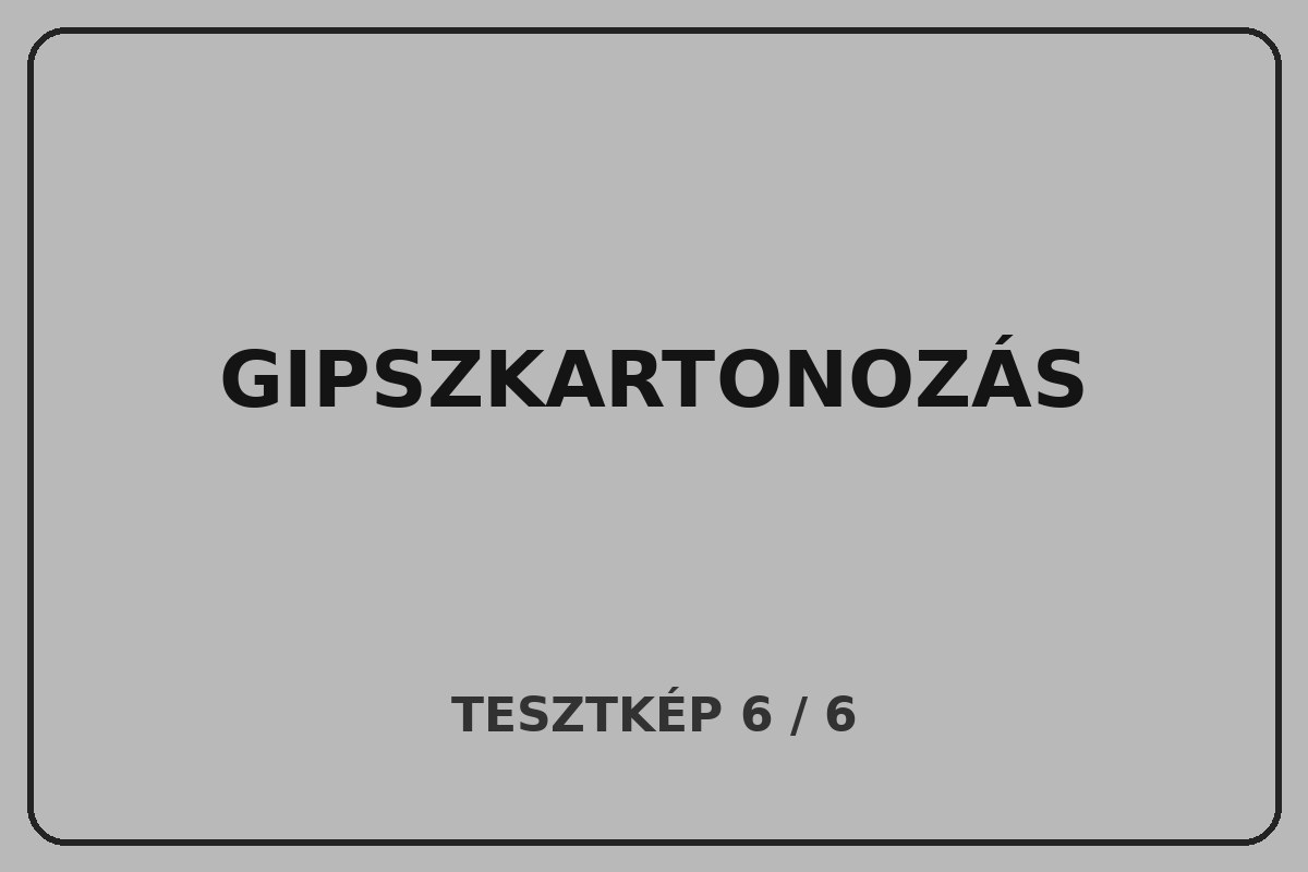 Gipszkarton referencia